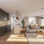 The BWS59 in Bergheim-Glessen, Wohnung 4.OG Wohn-/Essbereich